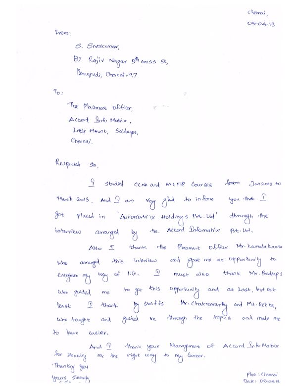 CCNA Student Testimonial