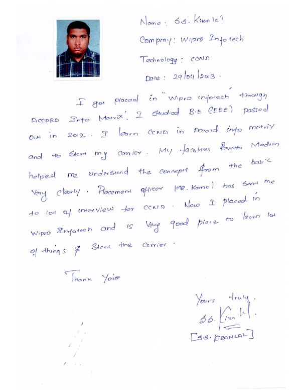 CCNA Student Testimonial