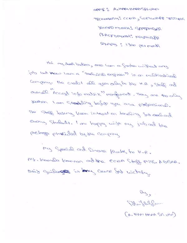 CCNA Student Testimonial