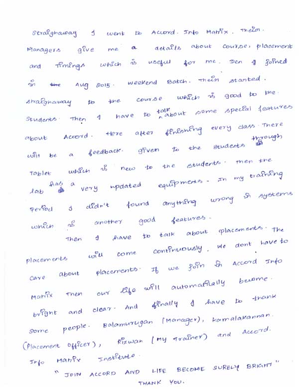 CCNA Student Testimonial